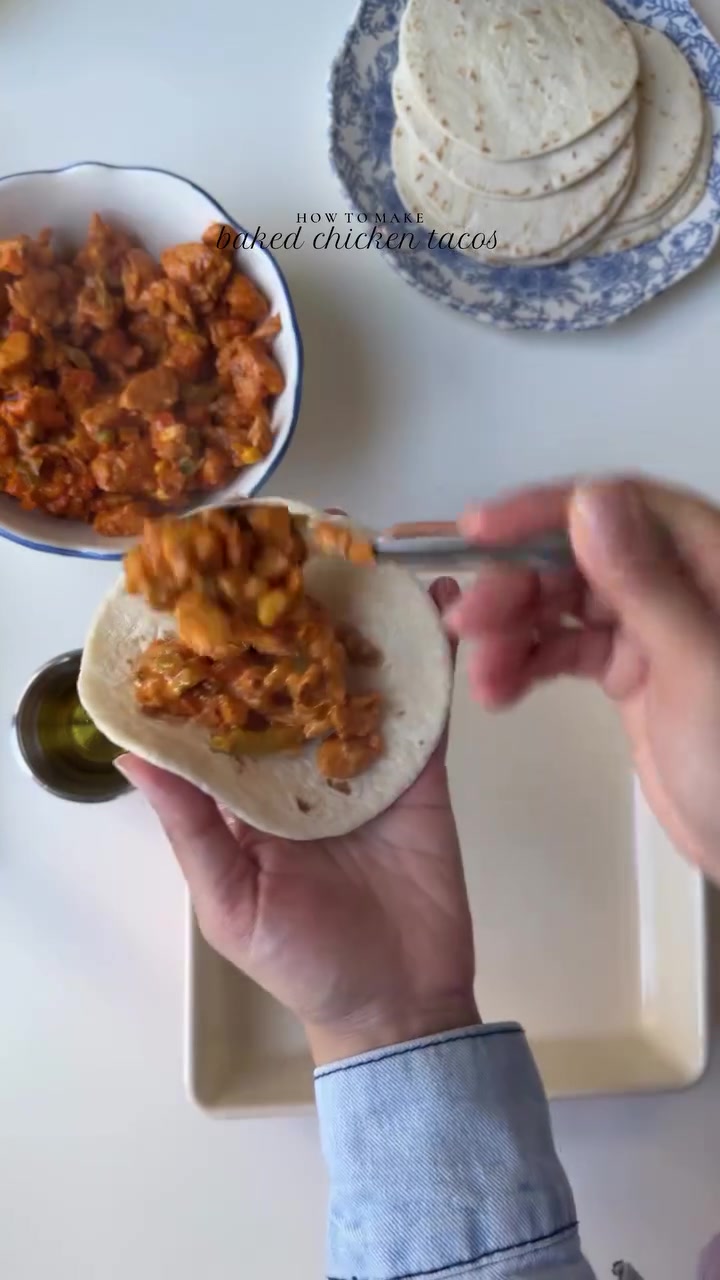 Запеченные куриные тако